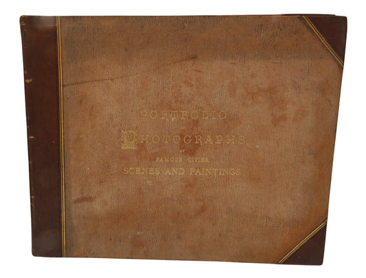 Portfolio Of Photographs Of Famous Scenes, Cities and Paintings By John L. Stoddard