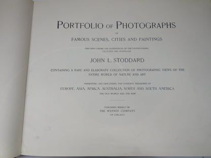 Portfolio Of Photographs Of Famous Scenes, Cities and Paintings By John L. Stoddard book image 4