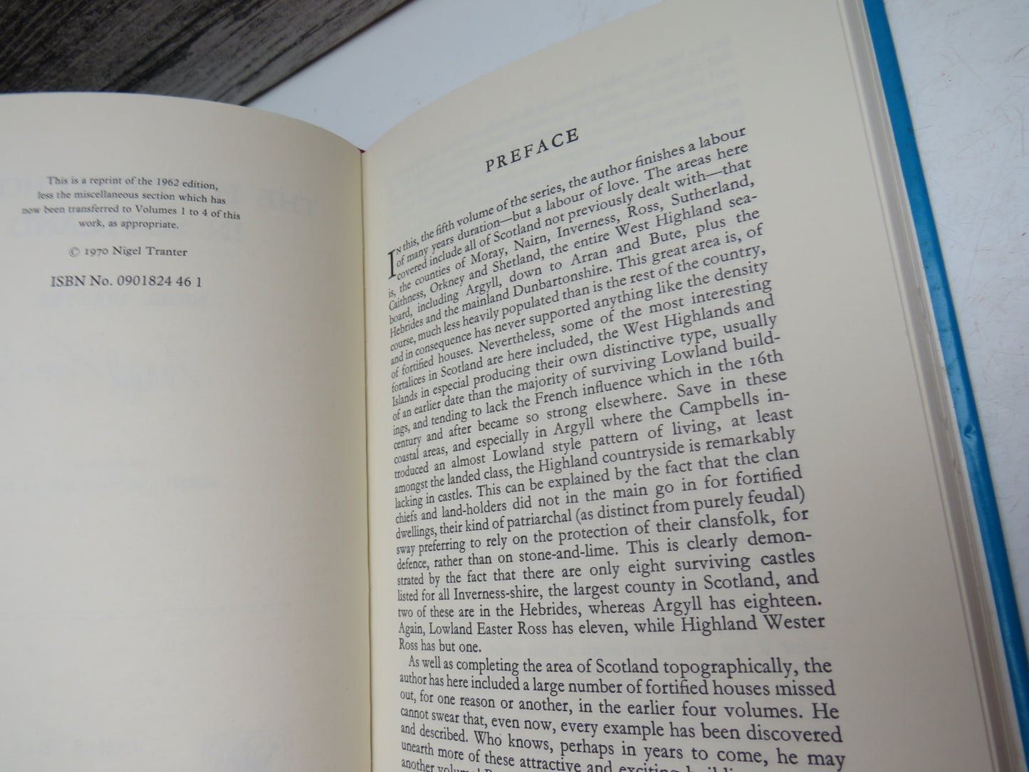 The Fortified House In Scotland By Nigel Tranter Author Signed Volume Five North and West Scotland 1986