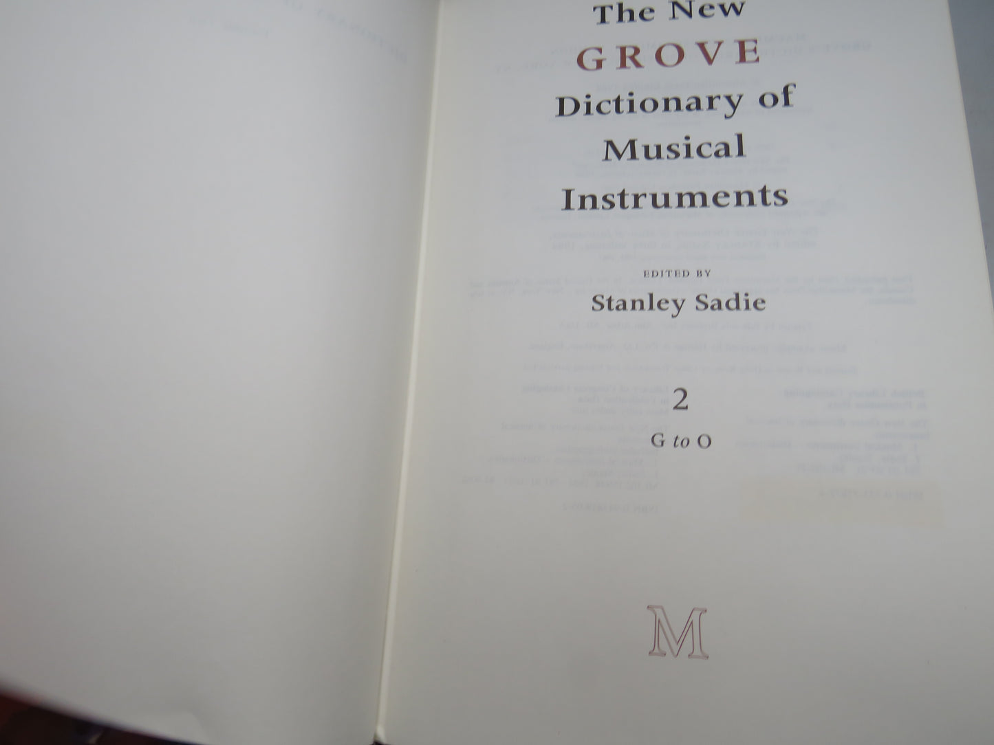 The New Grove Dictionary of Musical Instruments Volume 1 - 3 1987 book image 6