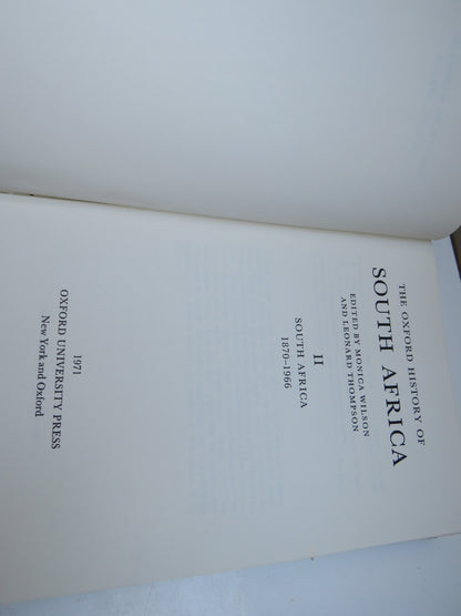 The Oxford History of South Africa Edited By Monica Wilson and Leonard Thompson II South Africa 1870 book image 2