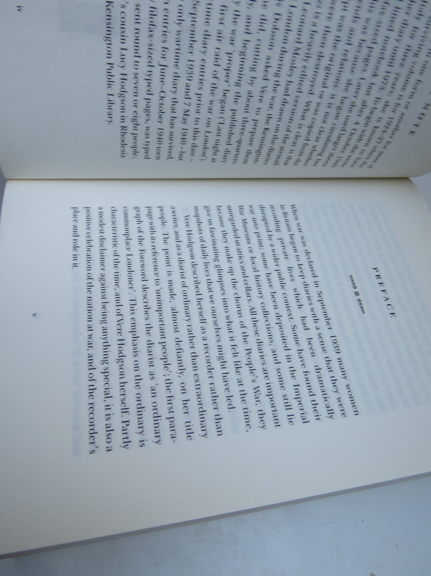 Few Eggs and No Oranges A Diary Showing How Unimportant People In London and Birmingham Lived Through The War Years 1940-45 By Vere Hodgson