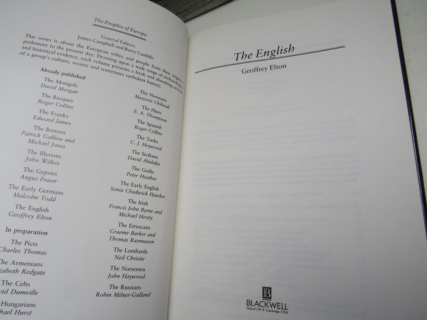 The English By Geoffrey Elton 1992