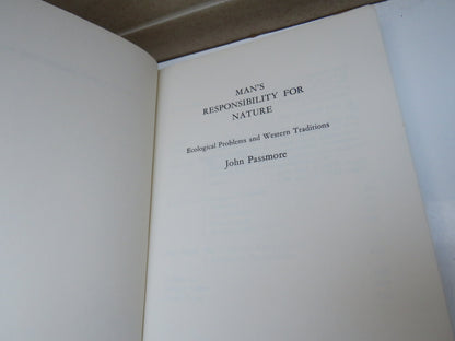 Man's Responsibility For Nature Ecological Problems and Western Traditions By John Passmore 1974 book image 2
