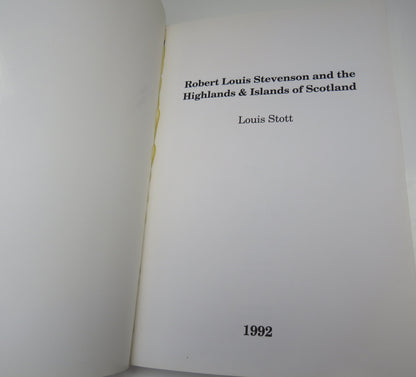 Robert Louis Stevenson and the Highlands and Islands of Scotland by Louis Stott, 1992 book image 3