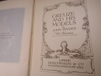 Greuze and His Models By John Rivers 1912 Antique Book book image 3