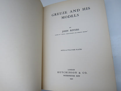 Greuze and His Models By John Rivers 1912 Antique Book book image 4