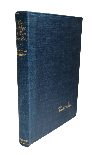 The Bridge of San Luis Rey by Thornton Wilder, 1928 book front cover