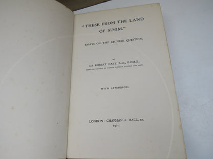 "These From The Land of Sinim." Essays On The Chinese Question By Sir Robert Hart 1901 book image 4