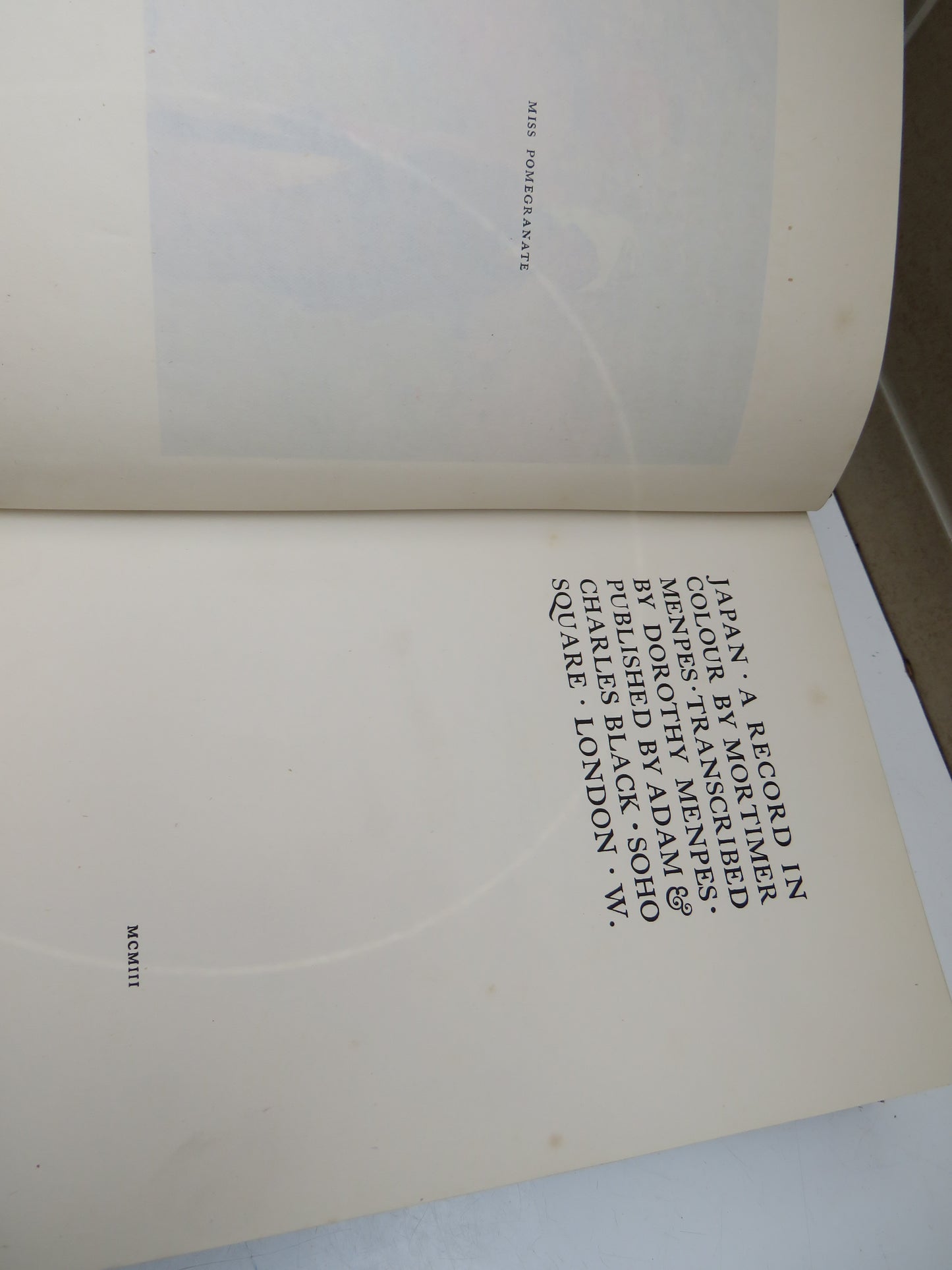 Japan A Record In Colour By Mortimer Menpes Transcribed By Dorothy Menpes 1903