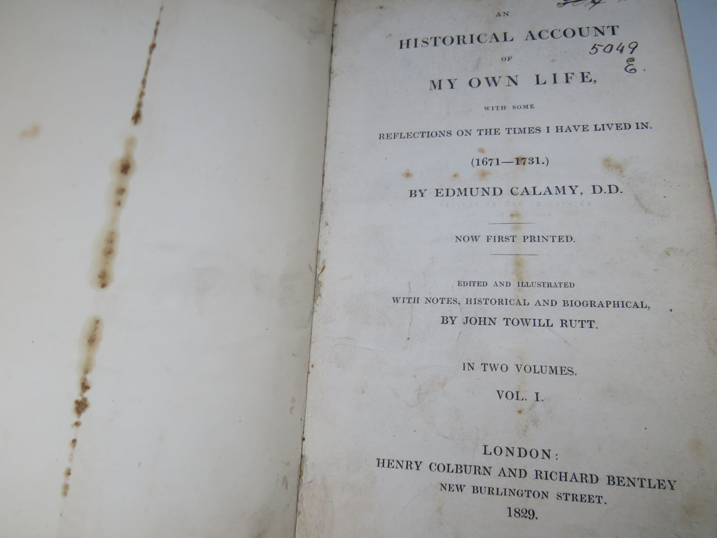 An Historical Account of My Own Life With Some Reflections On The Times I Have Lived In (1671-1731)  book image 8