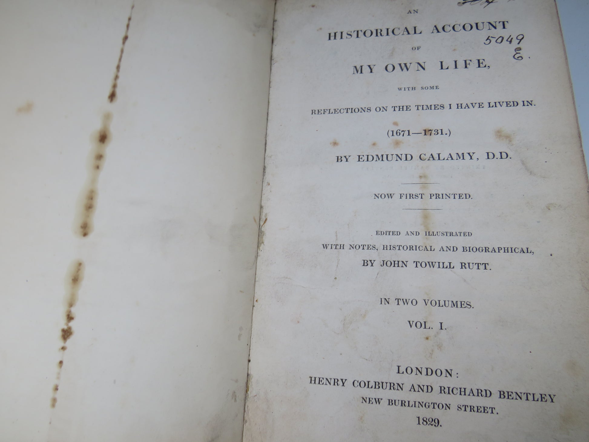 An Historical Account of My Own Life With Some Reflections On The Times I Have Lived In (1671-1731)  book image 8