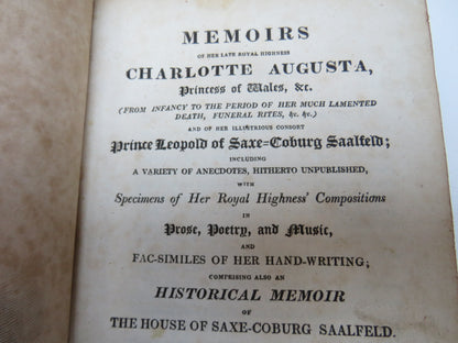Memoirs Of Her Late Royal Highness Charlotte Augusta Princess of Wales By Robert Huish 1818 book image 4