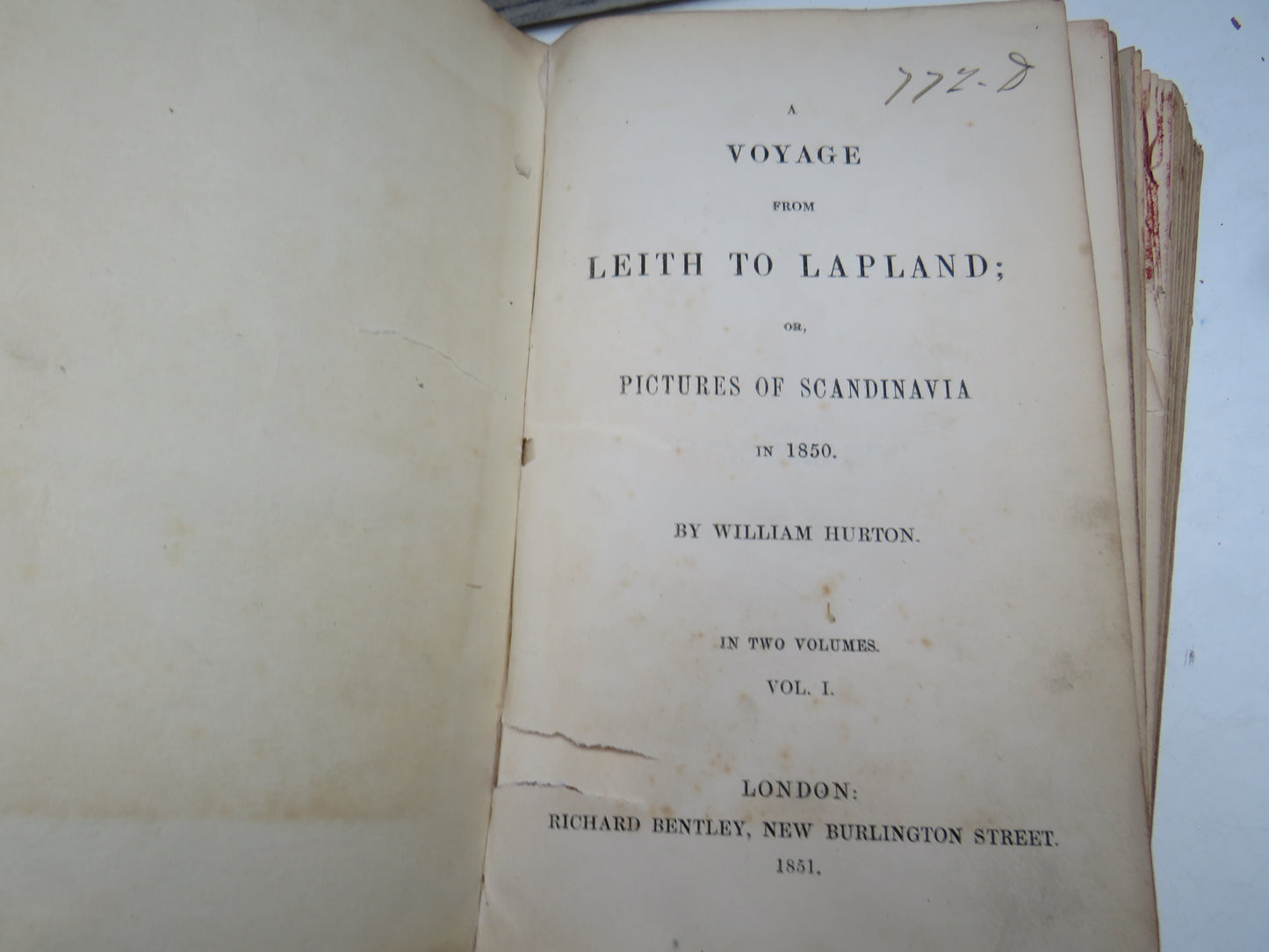 A Voyage From Leith To Lapland Or Pictures of Scandinavia In 1850 By William Hurton 1851 In 2 Volume book image 3