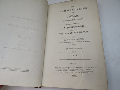 The Commentaries Of Caesar Translated Into English By William Duncan 1806 Volume II book image 3