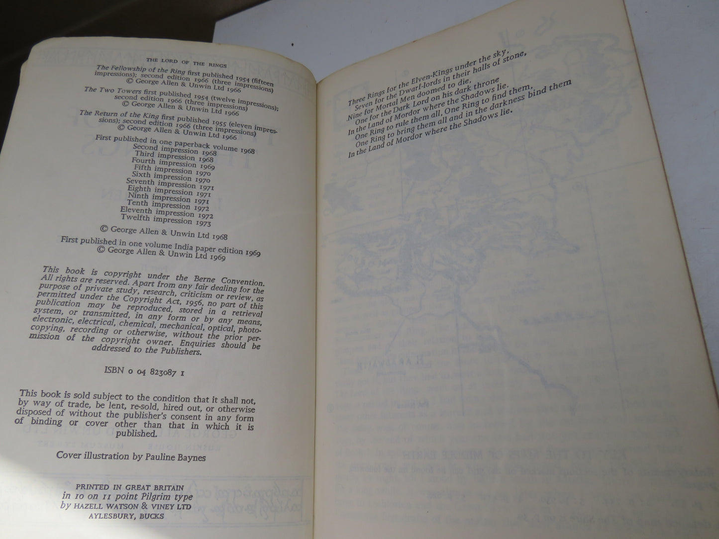 The Lord of The Rings By J.R.R. Tolkien All 3 Parts 1973