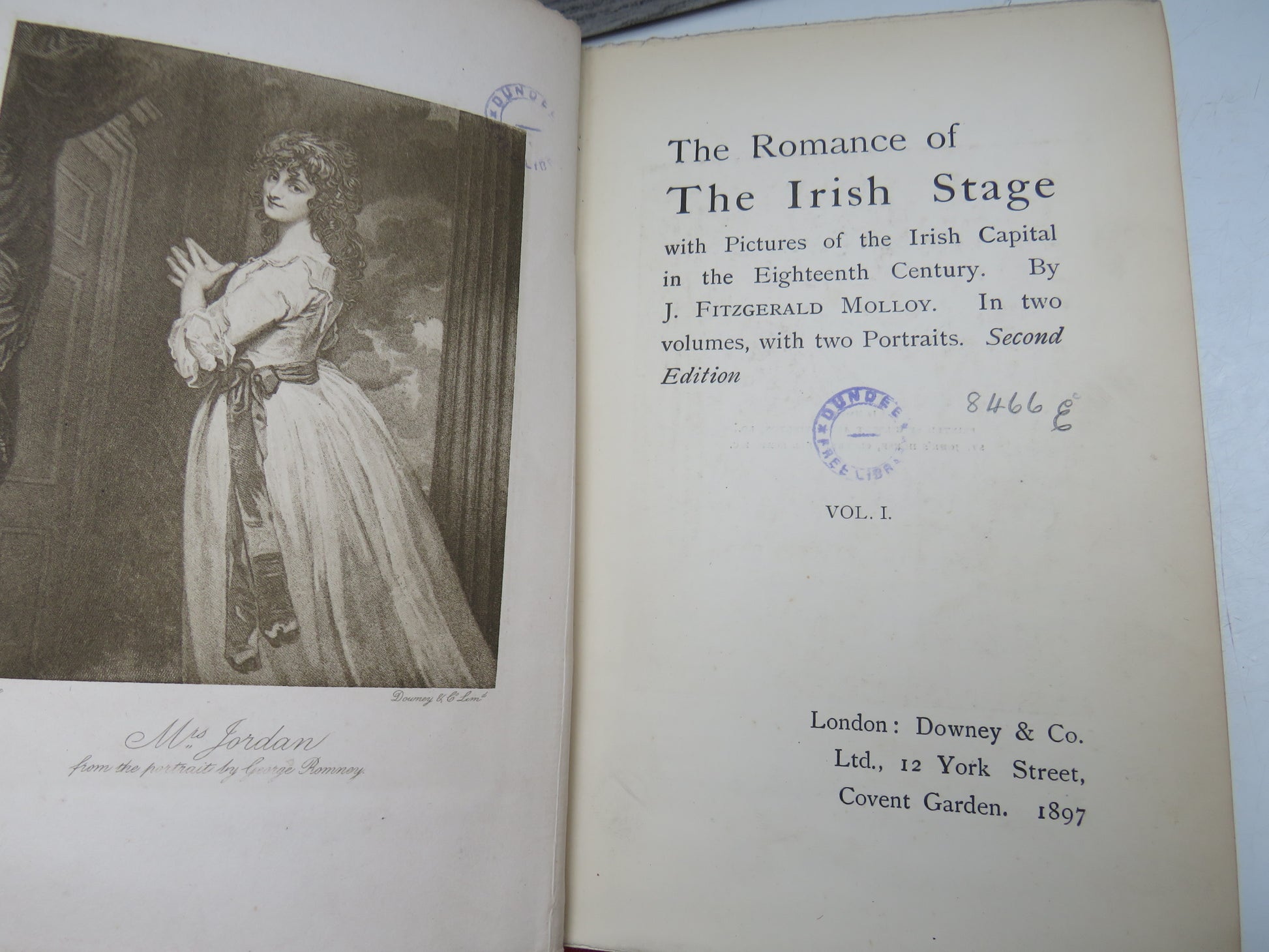 The Romance of The Irish Stage With Pictures of the Irish Capital In The Eighteenth Century By J. Fi book image 5