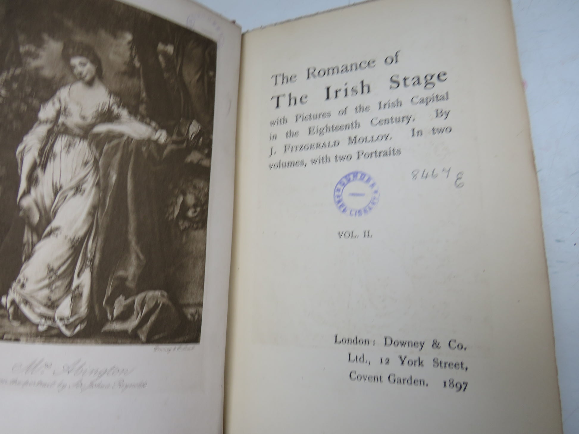 The Romance of The Irish Stage With Pictures of the Irish Capital In The Eighteenth Century By J. Fi book image 8