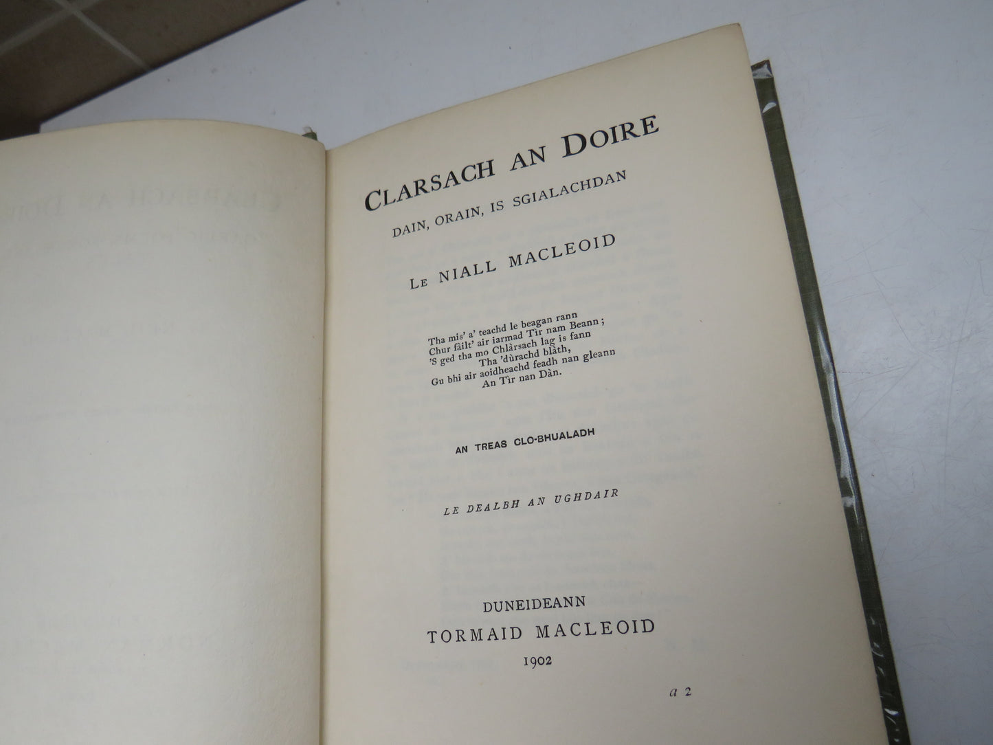Clarsach An Doire Gaelic Poems, Songs and Tales By Neil Macleod 1902