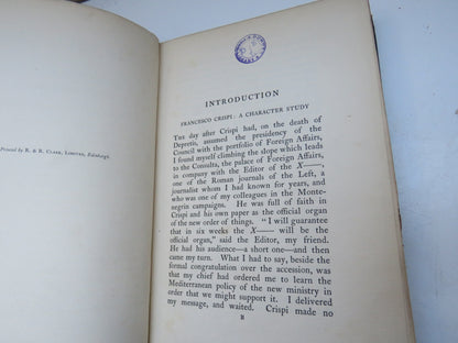 Francesco Crispi Insurgent, Exile, Revolutionist and Statesman By W.J. Stillman 1899 book image 3