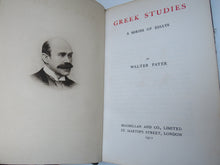 Load image into Gallery viewer, Greek Studies A Series of Essays By Walter Pater 1911
