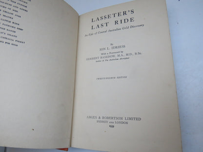 Lasseter's Last Ride An Epic Of Central Australian Gold Discovery By Ion L. Idriess 1939 book image 3