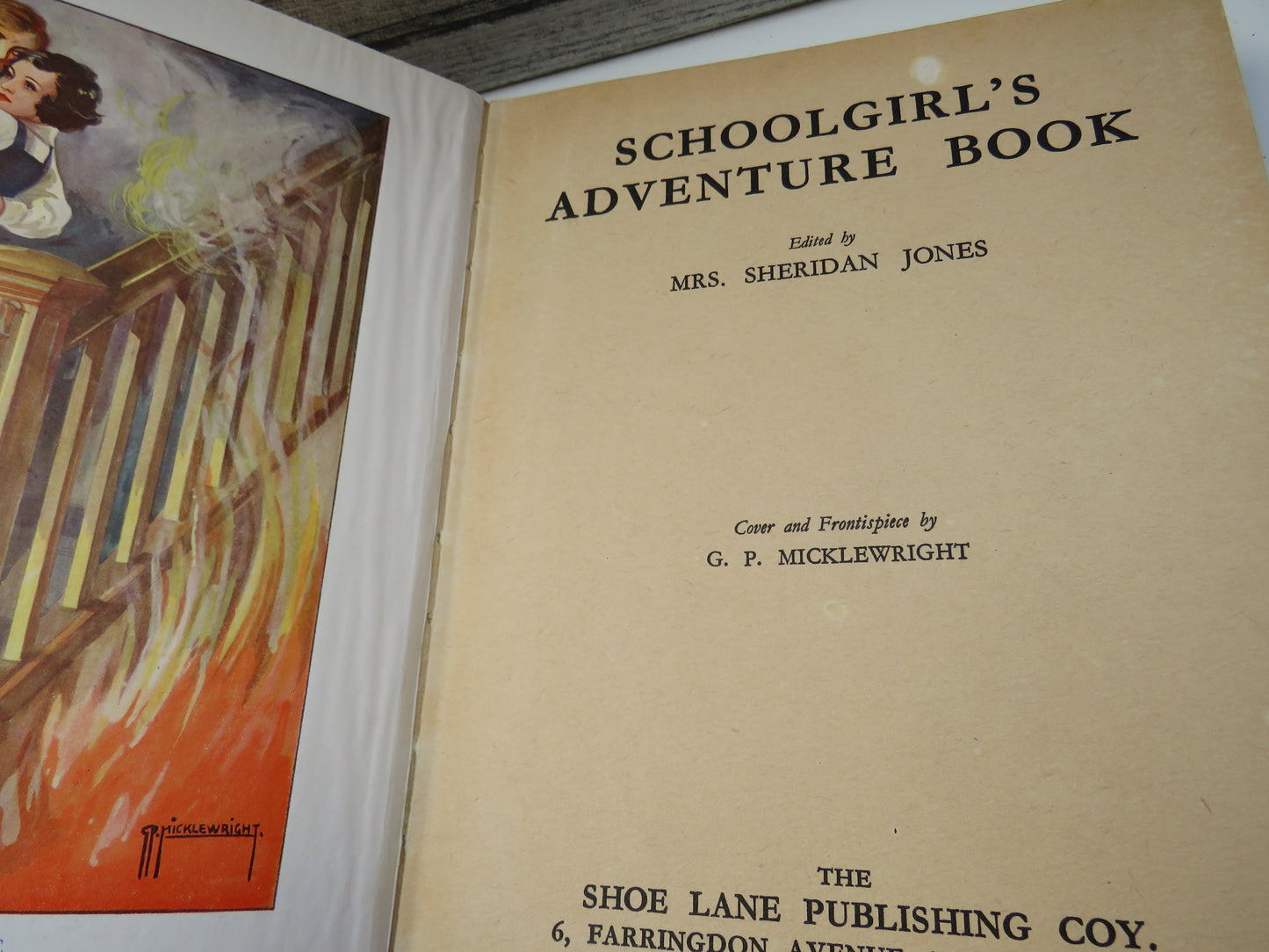 Schoolgirl's Adventure Book Edited By Mrs. Sheridan Jones