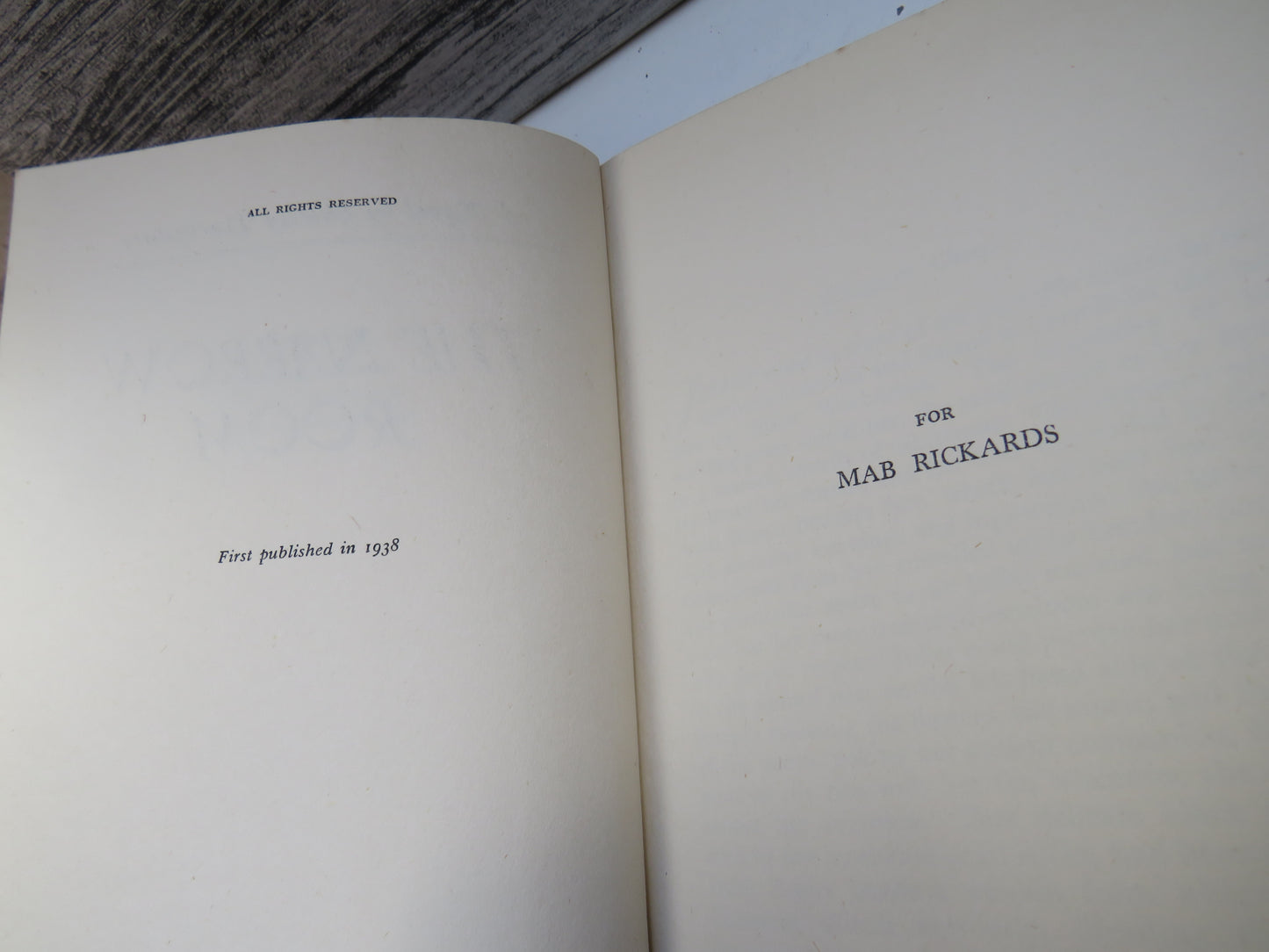 The Narrow Room A Novel By Shirley Darbyshire 1938