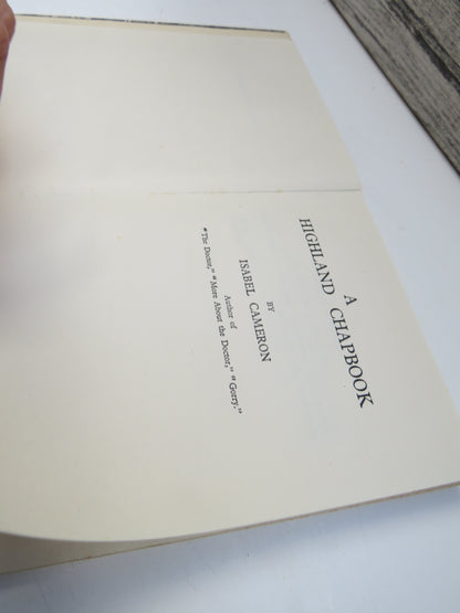 A Highland Chapbook By Isabel Cameron 1947