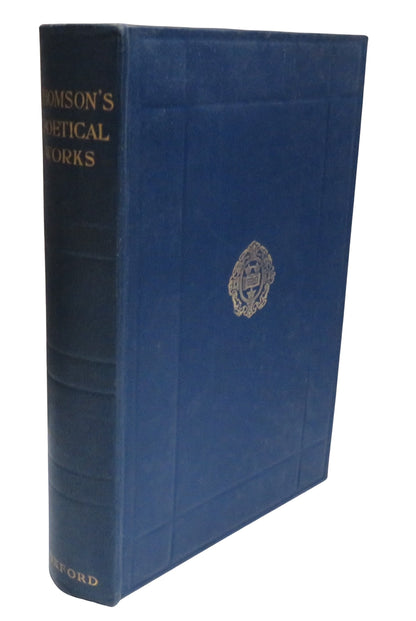 The Complete Poetical Works of James Thomson Edited With Notes By J. Logie Robertson 1908 book front cover