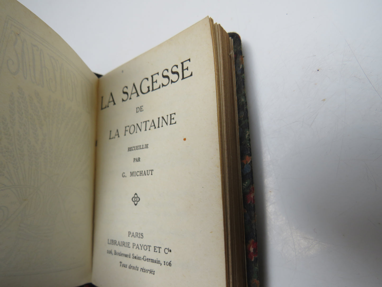 La Sagesse De La Fontaine Recueillie Par G. Michaut