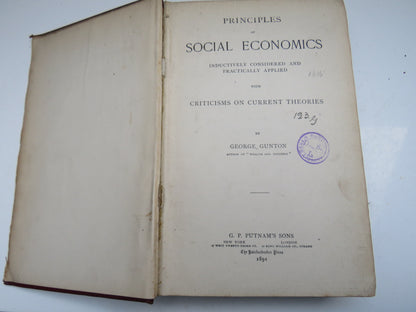 Principles of Social Economics Inductively Considered and Practically Applied With Criticisms on Cur book image 2