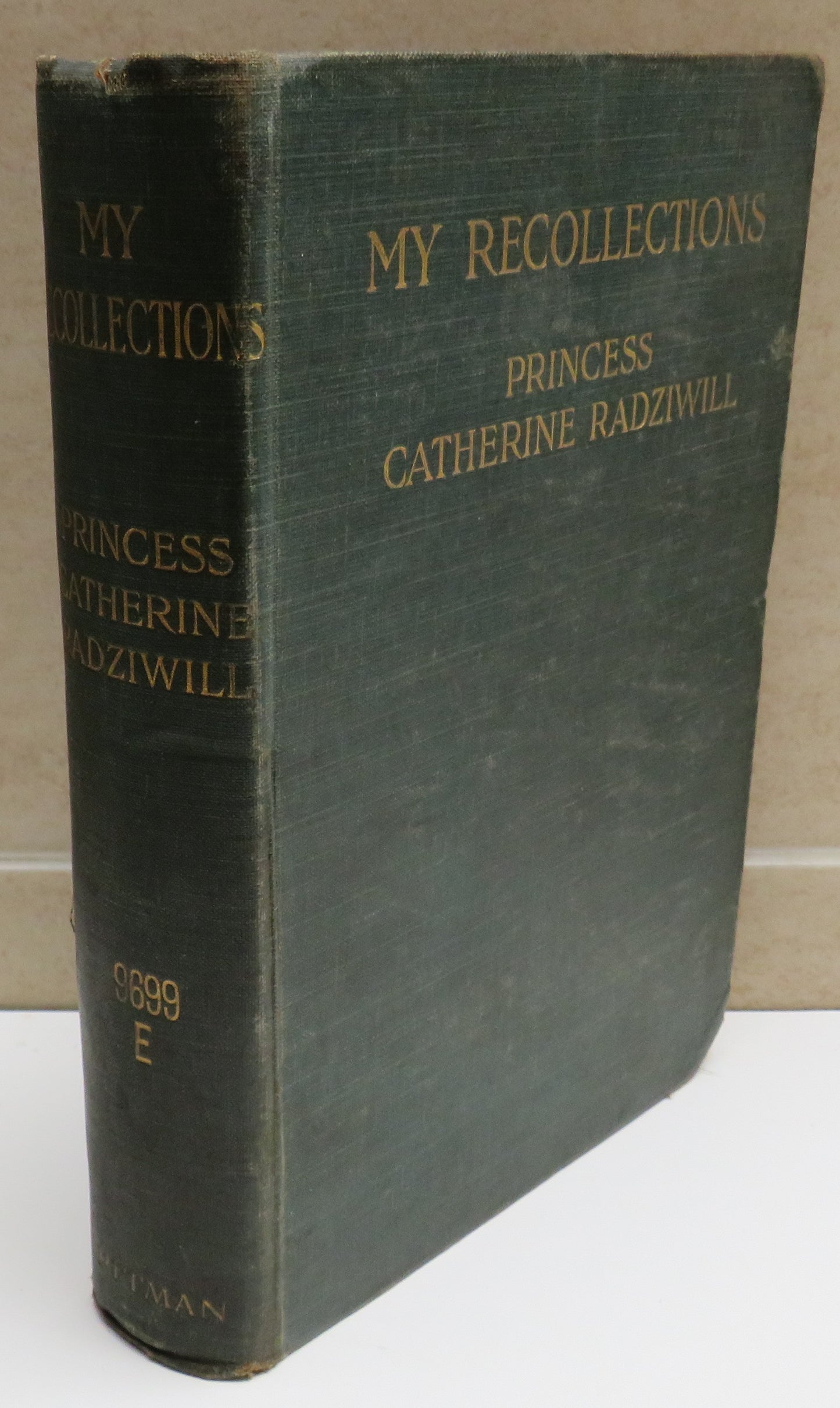 My Recollections By Princess Catherine Radziwill 1906