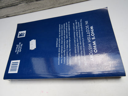 Who's Who In Scottish History By Gordon Donaldson and Robert S. Morpeth 1973