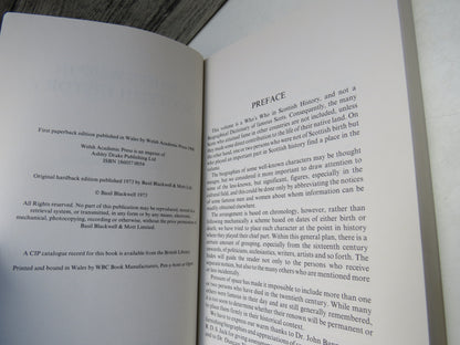 Who's Who In Scottish History By Gordon Donaldson and Robert S. Morpeth 1973