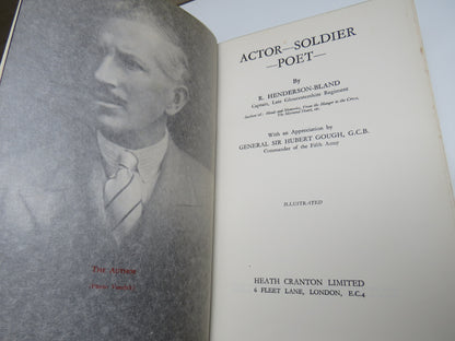 Actor-Soldier-Poet- By R. Henderson-Bland 1939 1st Edition book image 4