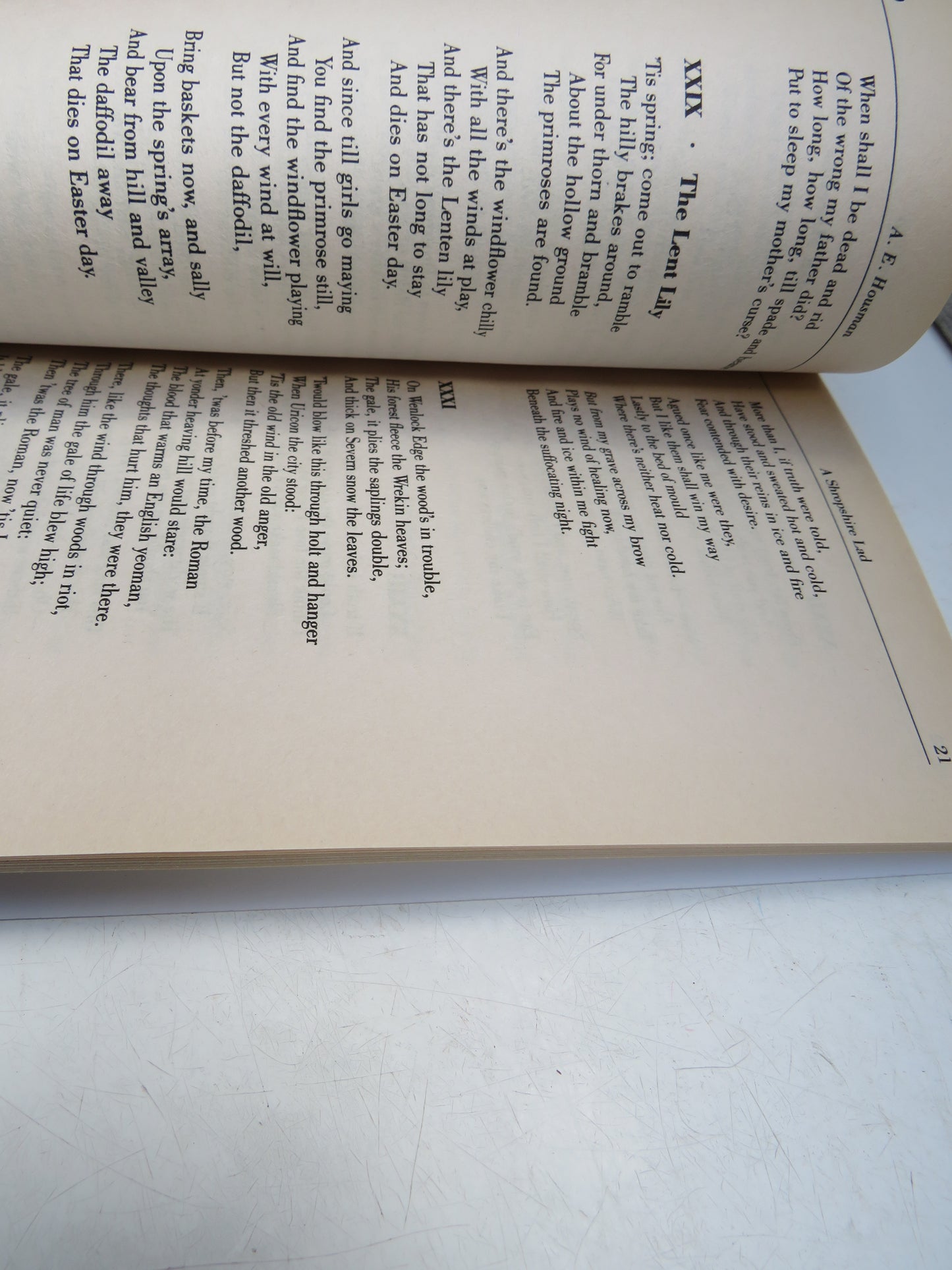 A Shropshire Lad By A. E. Housman 1990 The Dover Thrift Edition