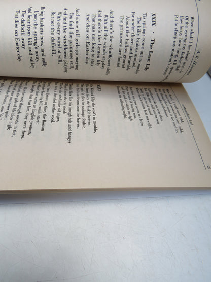 A Shropshire Lad By A. E. Housman 1990 The Dover Thrift Edition