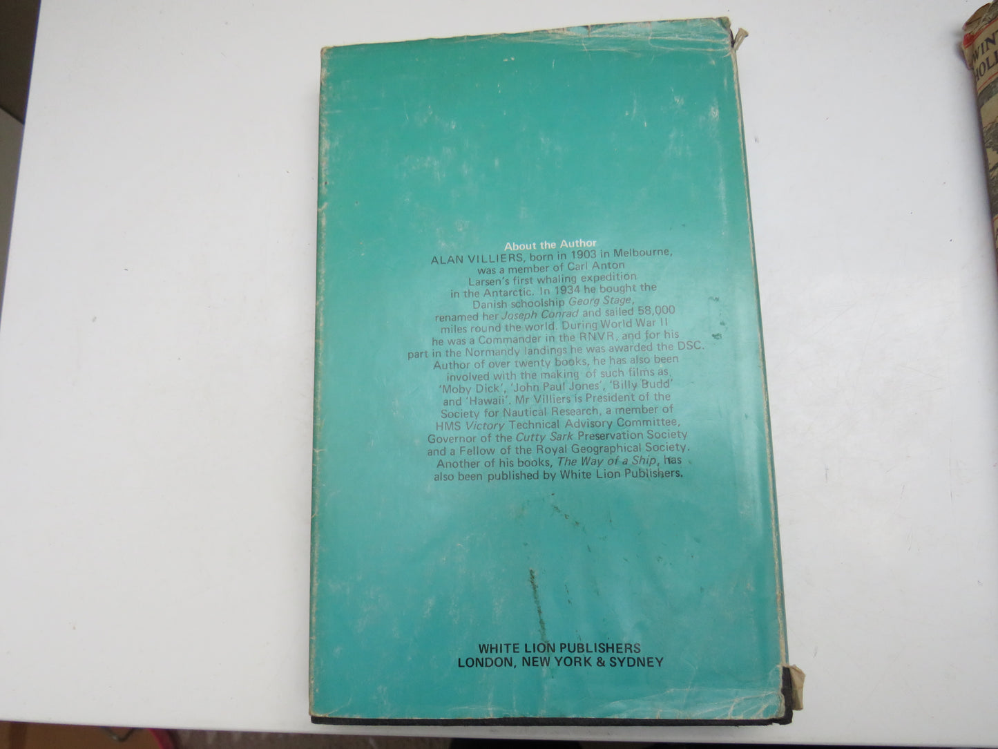 The Set of The Sails The Story Of A Cape Horn Seaman By Alan Villiers 1974