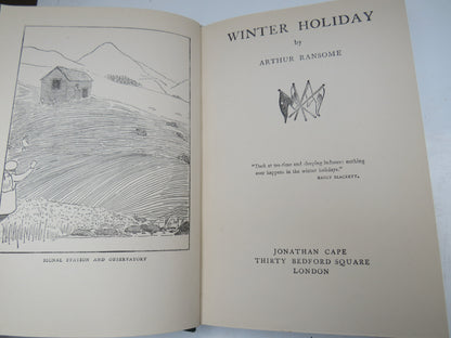 Winter Holiday By Arthur Ransome 1949 Antique Book book image 4
