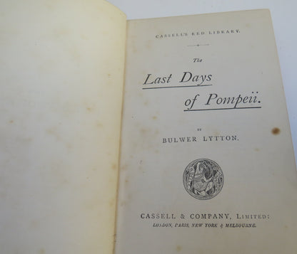 The Last Days of Pompeii by Bulwer Lytton, Cassell & Company book image 3