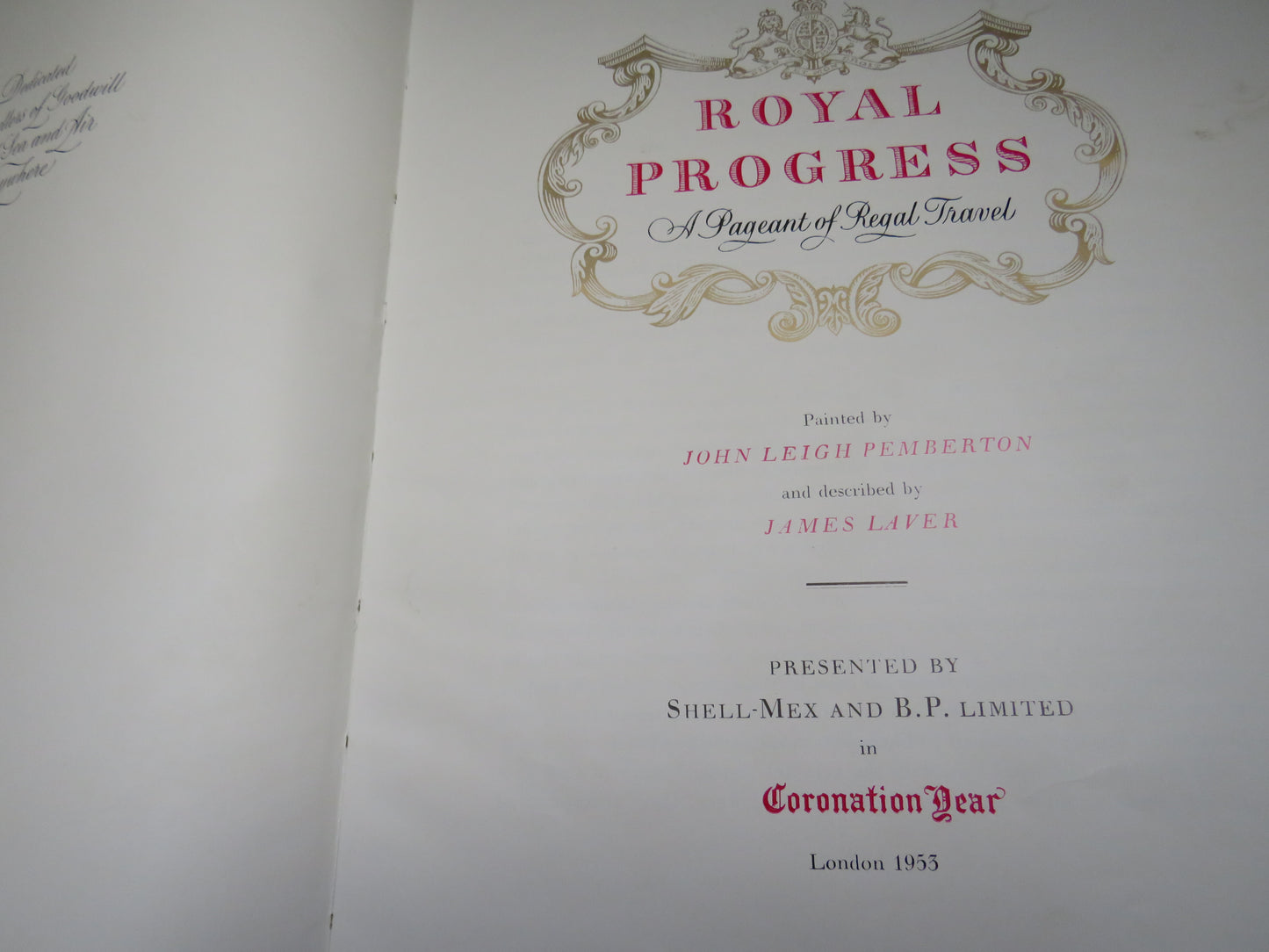 Royal Progress A Pageant of Regal Travel Painted By John Leigh Pembeton 1953