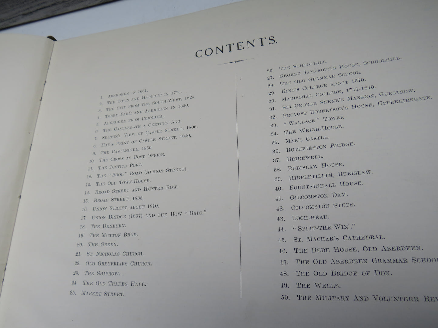 Aberdeen In Bygone Days Views of Streets and Buildings With Letterpress Descriptions 1910
