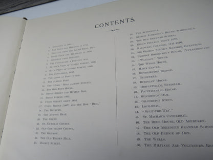 Aberdeen In Bygone Days Views of Streets and Buildings With Letterpress Descriptions 1910