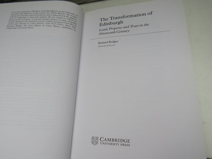 The Transformation of Edinburgh Land, Property and Trust In The Nineteenth Century By Richard Rodger book image 4