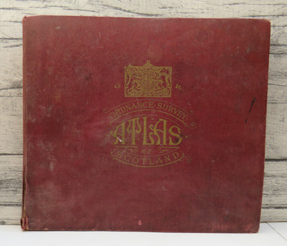Ordnance Survey Atlas of Scotland, Quarter Inch to the Mile, 1924 book front cover