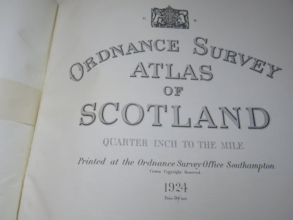 Ordnance Survey Atlas of Scotland, Quarter Inch to the Mile, 1924 book image 5