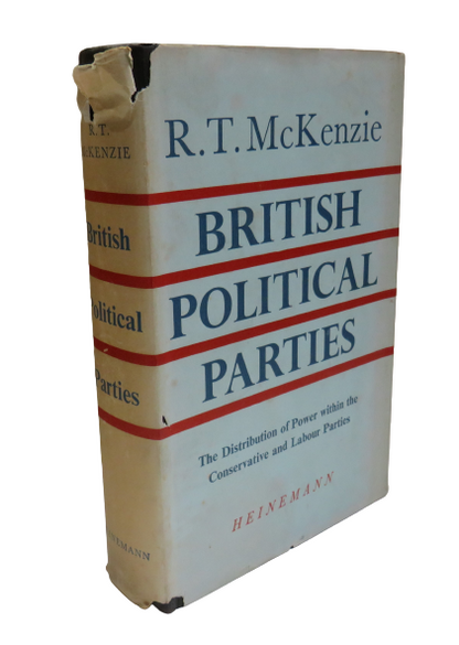 British Political Parties by R. T. McKenzie, 1955 book front cover