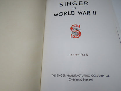Singer In World War II 1939-1945 Singer Sewing Machines