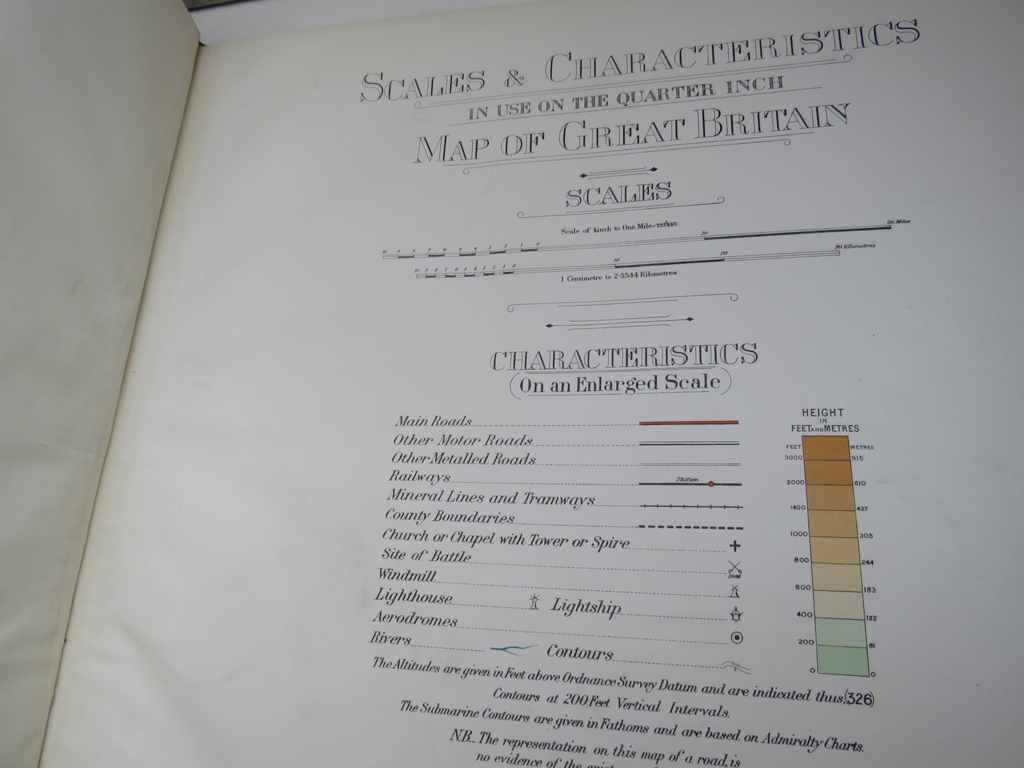 Ordnance Survey Atlas of Scotland, Quarter Inch to the Mile, 1924